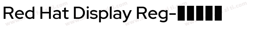 Red Hat Display Reg字体转换